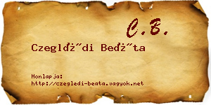 Czeglédi Beáta névjegykártya